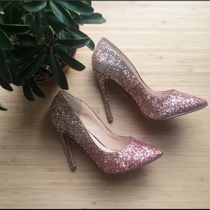 Shoedazzle - Teagan Heels, Ombré Sparkly (Size 7)